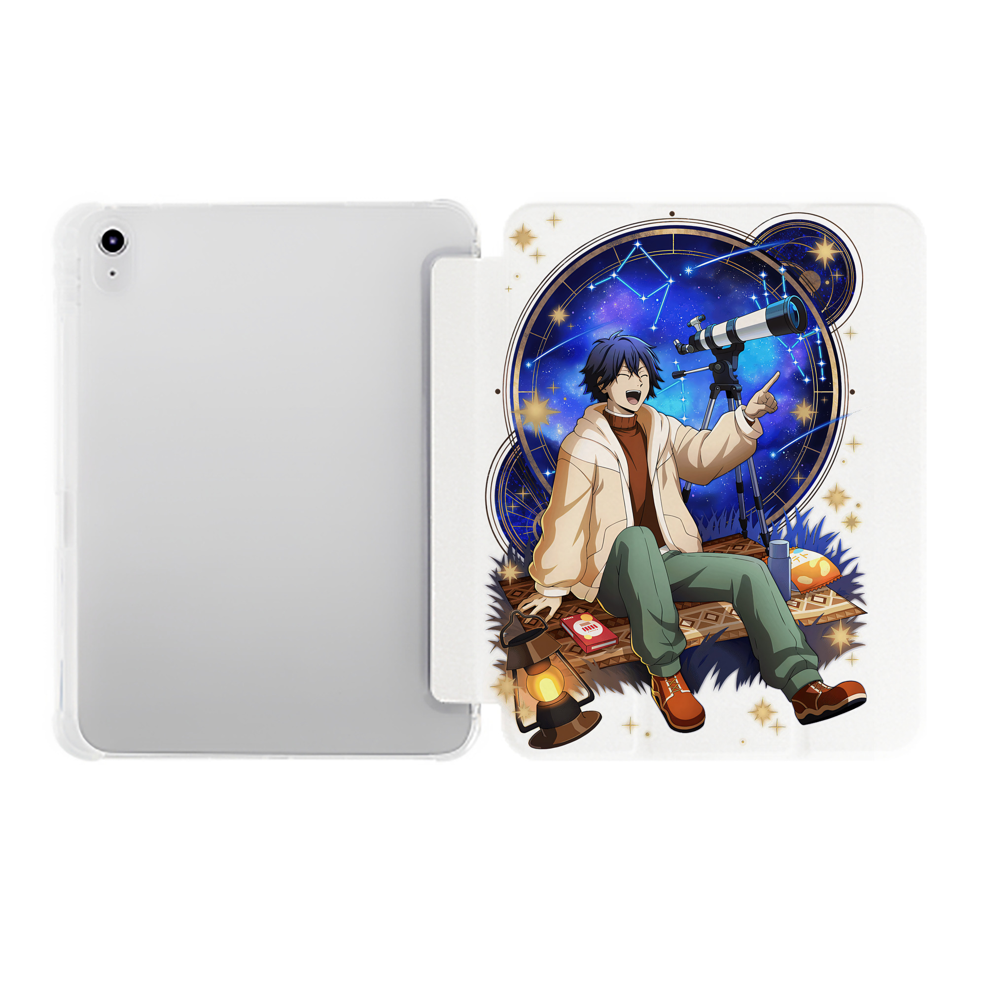 （画像用） 文豪ストレイドッグス Bungo Stray Dogs IPad ケース ペン収納付き 三つ折りスタンド PUレザー×シリコン 対応機種9.5/10.5/10.9インチ